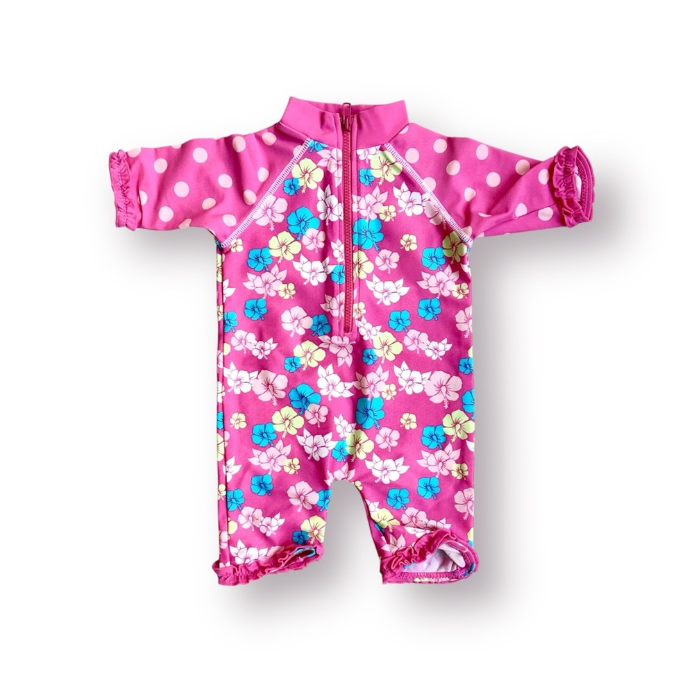 NWOT Mini Club Floral Rashguard Size 3-6 Months